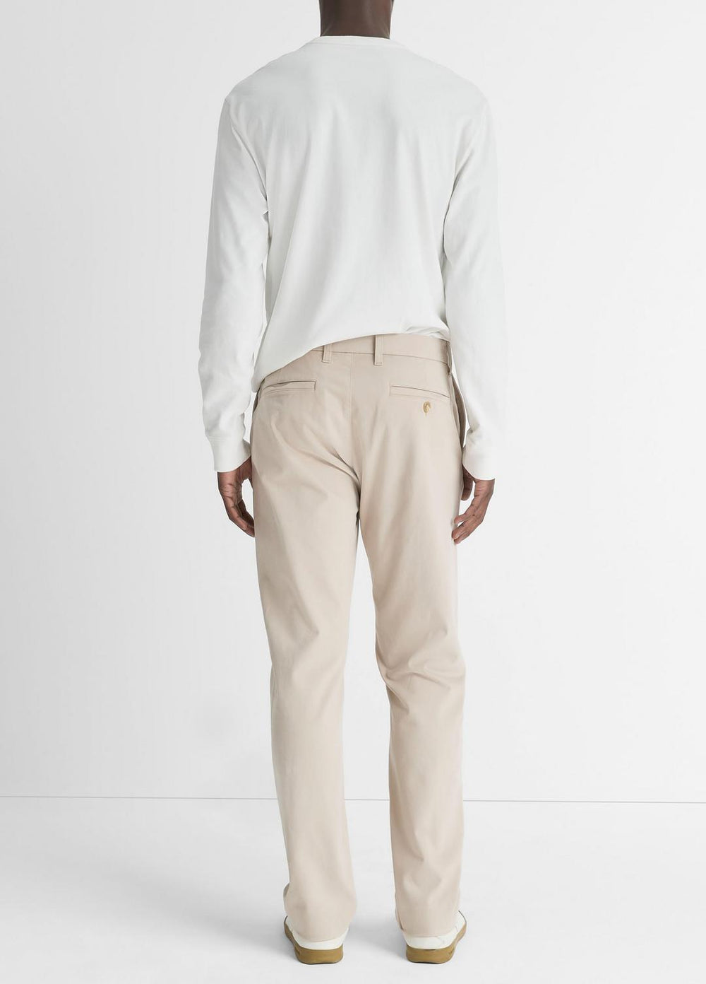 Dylan Slim Cotton Chino Pant in Trousers | VINCE Men