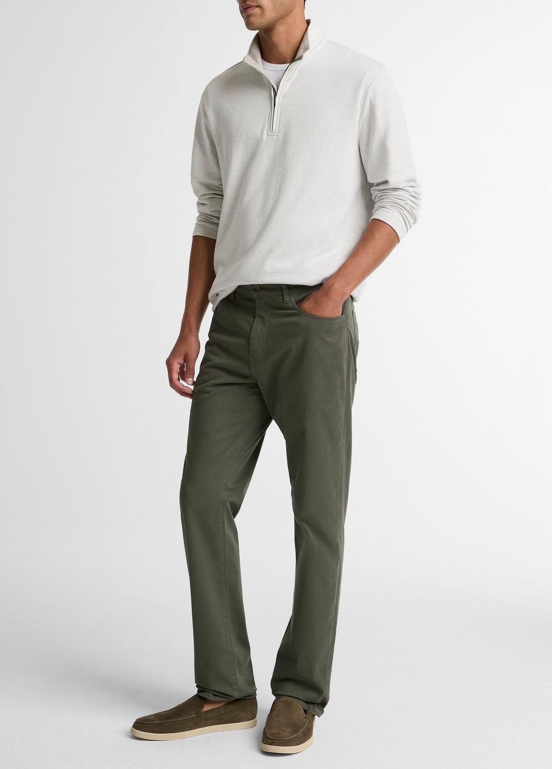 Dylan Slim 5-Pocket Cotton Sateen Pant in Trousers | VINCE Men