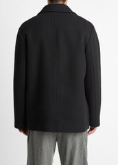 Italian Wool-Blend Peacoat in Coats | VINCE Men