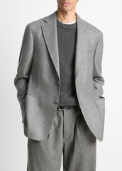 Houndstooth Cashmere Relaxed Sport Coat in Blazers | VINCE Men
