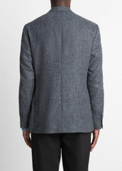 Plaid Alpaca-Blend Relaxed Sport Coat in Blazers | VINCE Men