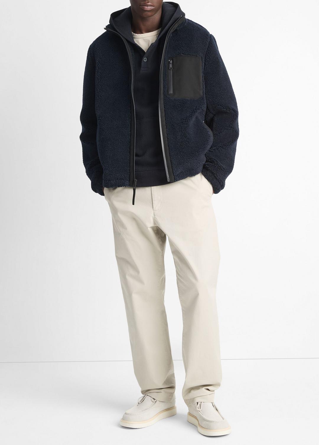 Sherpa Zip Jacket in Jackets | VINCE Men