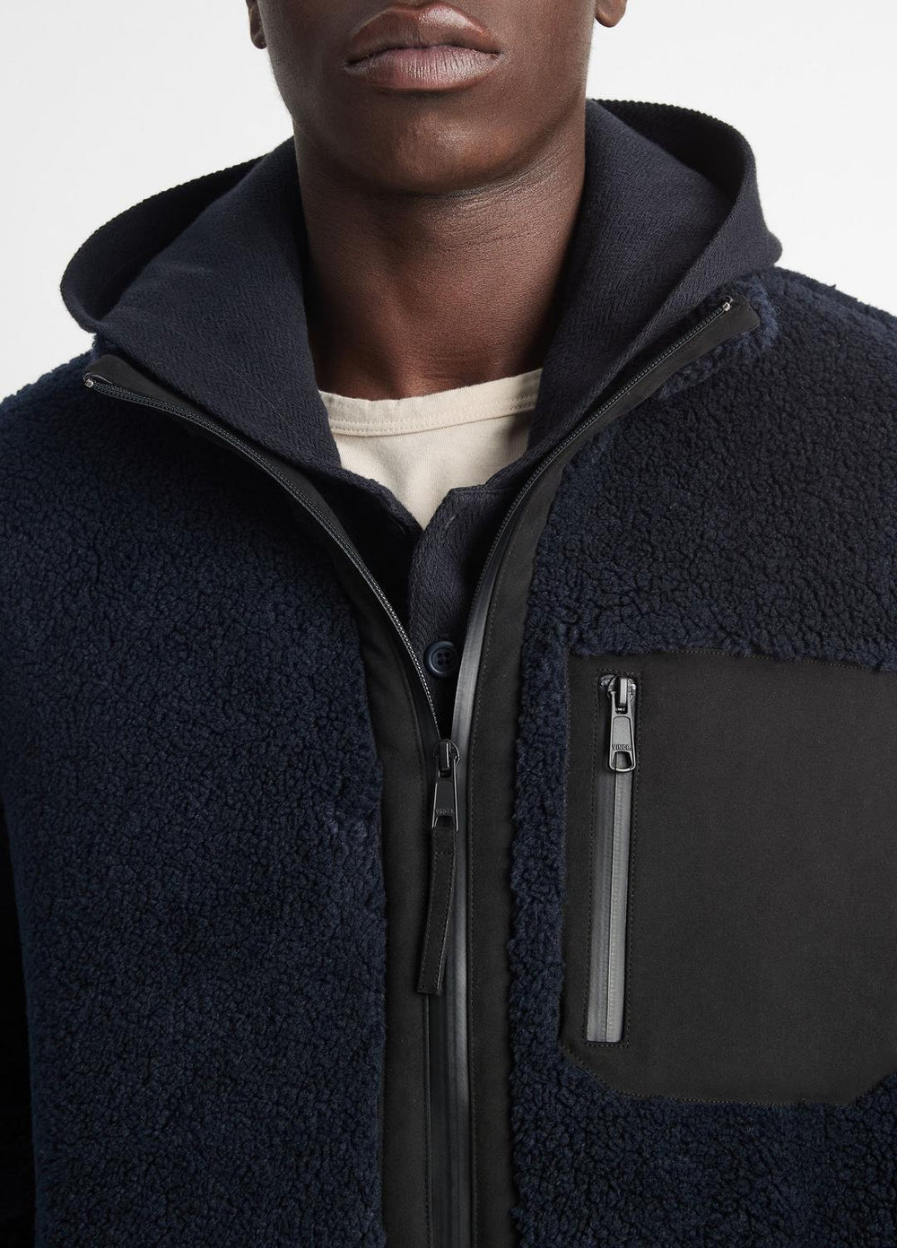 Sherpa Zip Jacket in Jackets | VINCE Men