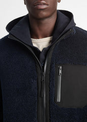 Sherpa Zip Jacket in Jackets | VINCE Men