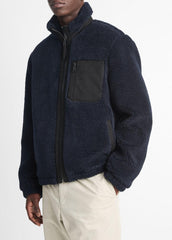 Sherpa Zip Jacket in Jackets | VINCE Men