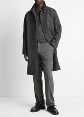 Italian Wool-Blend Balmacaan Coat in Coats | VINCE Men