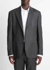 Wool-Silk Flannel Relaxed Sport Coat in Blazers | VINCE Men