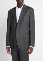 Wool-Silk Flannel Relaxed Sport Coat in Blazers | VINCE Men