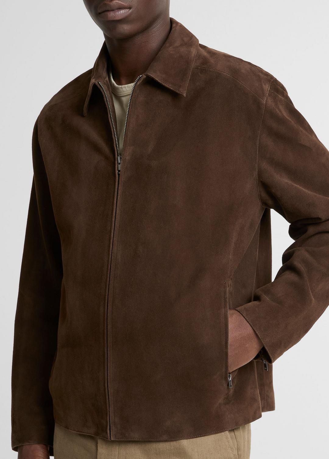 Suede Moto Jacket in Jackets | VINCE Men