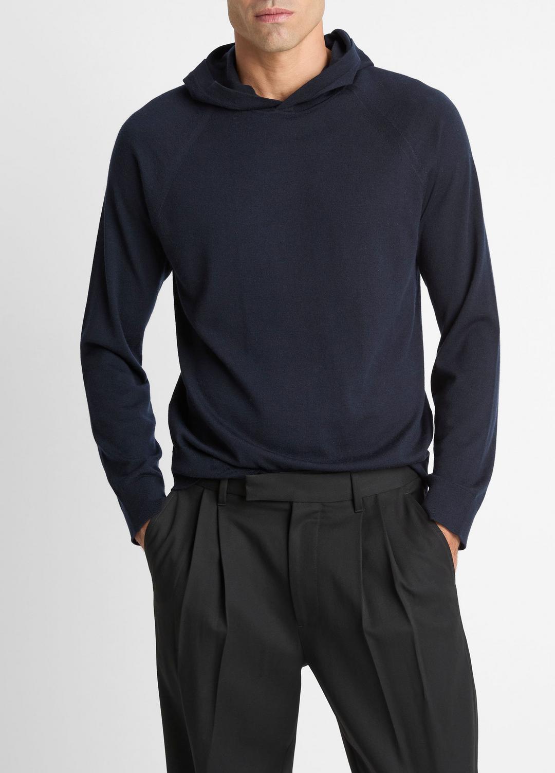 Featherweight Merino Wool-Cashmere Hoodie in Sweatshirts & Hoodies | VINCE Men
