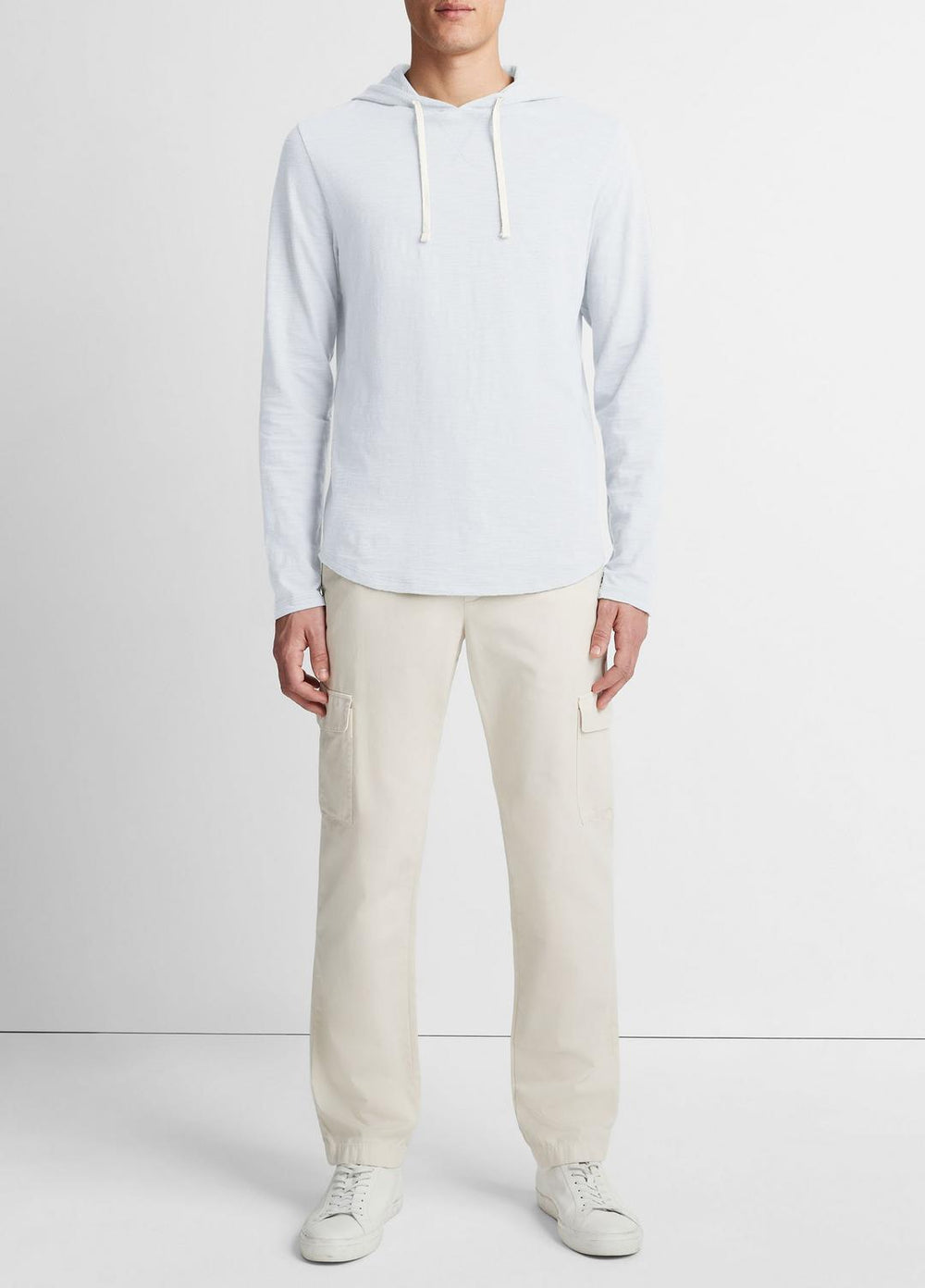 Textured Cotton Hoodie in Sweatshirts & Hoodies | VINCE Men