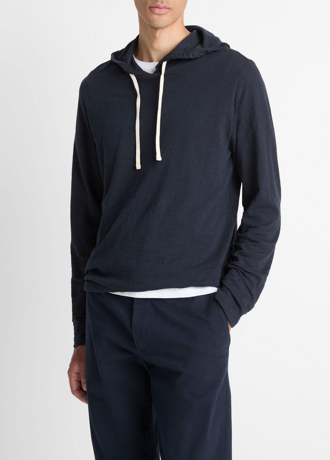 Textured Cotton Hoodie in Sweatshirts & Hoodies | VINCE Men