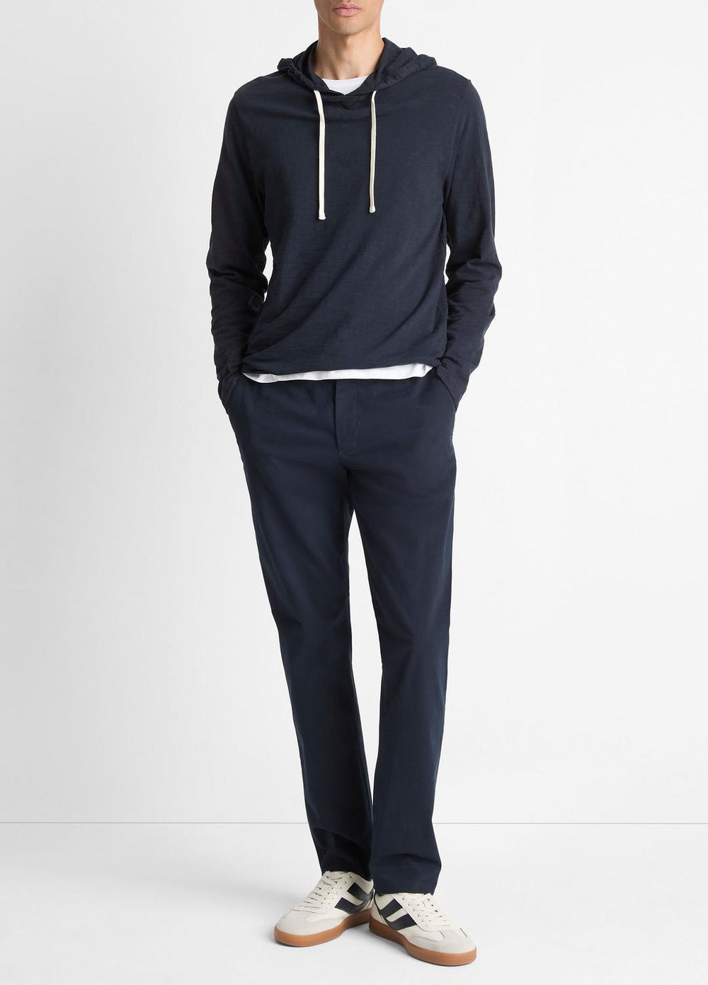 Textured Cotton Hoodie in Sweatshirts & Hoodies | VINCE Men