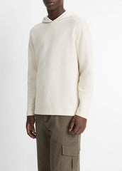 Variegated Stripe Double-Face Cotton-Blend Hoodie in Sweatshirts & Hoodies | VINCE Men