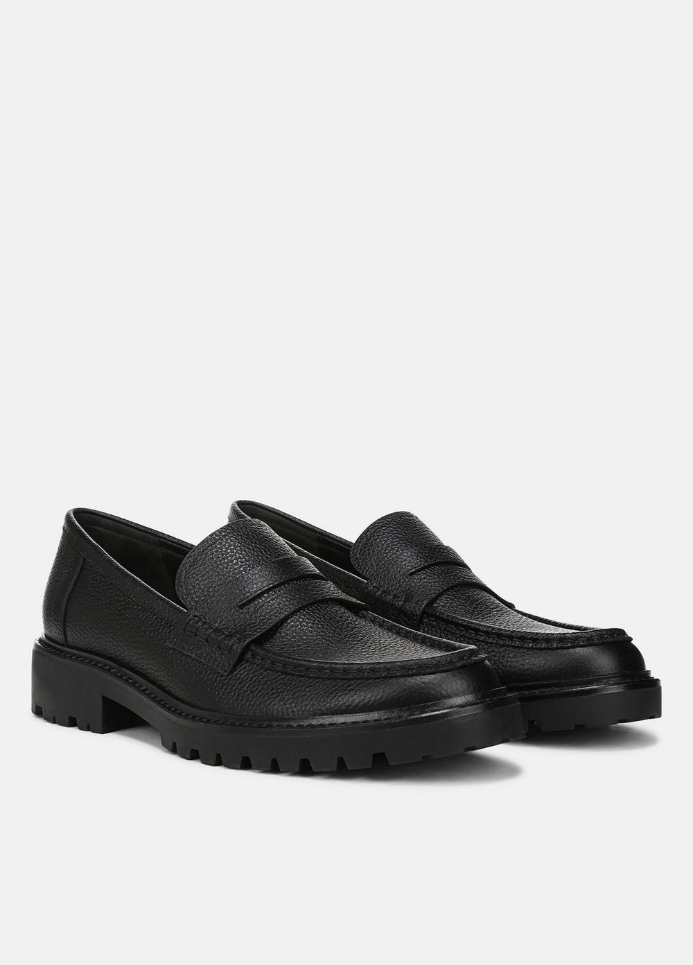 Delmore Leather Lug-Sole Loafer in Loafers | VINCE Men