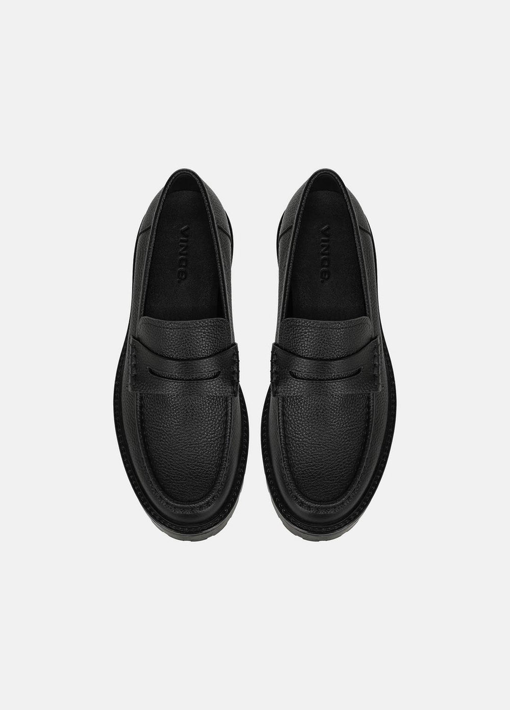 Delmore Leather Lug-Sole Loafer in Loafers | VINCE Men