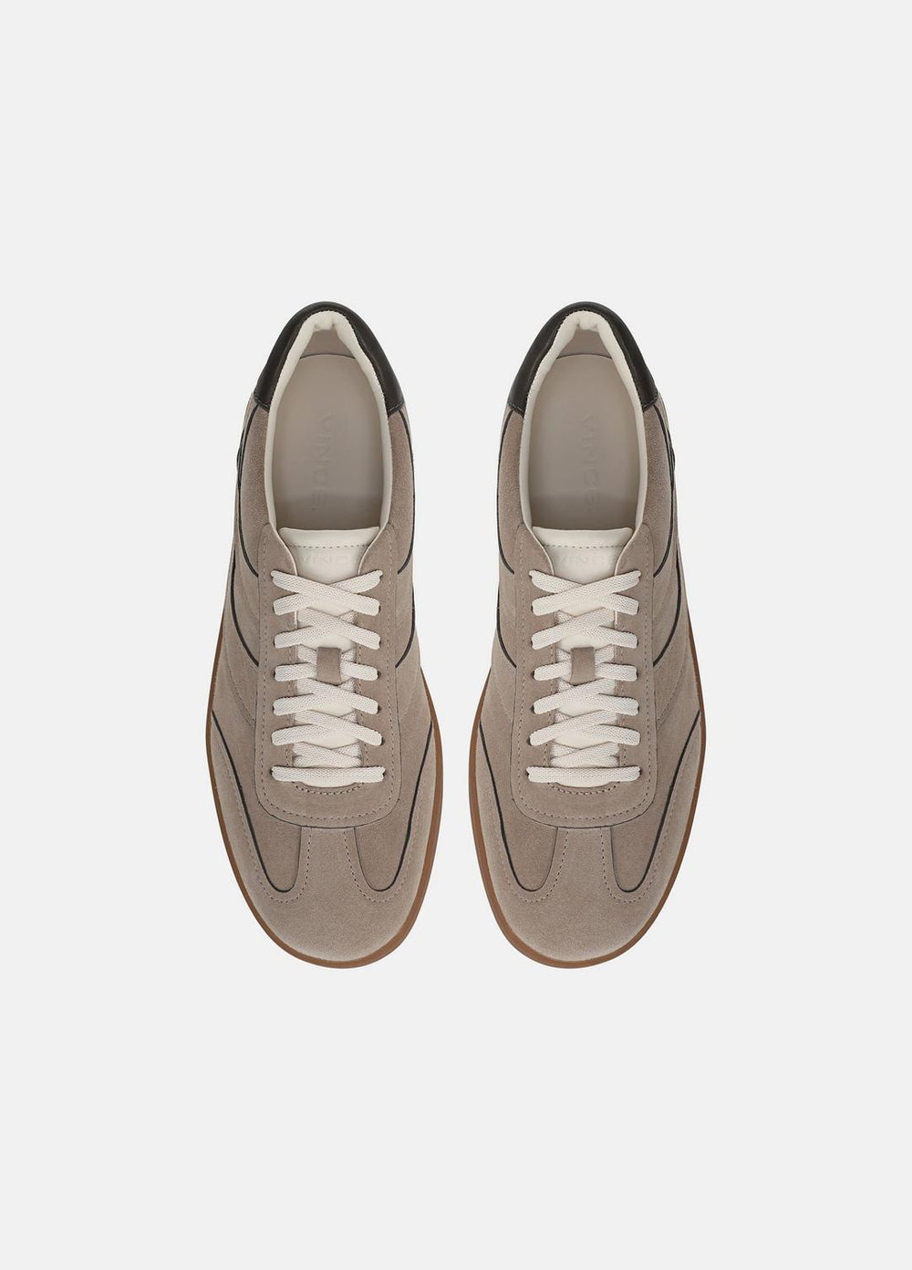 Oasis Contrast-Edge Suede & Leather Sneaker in Sneakers | VINCE Men