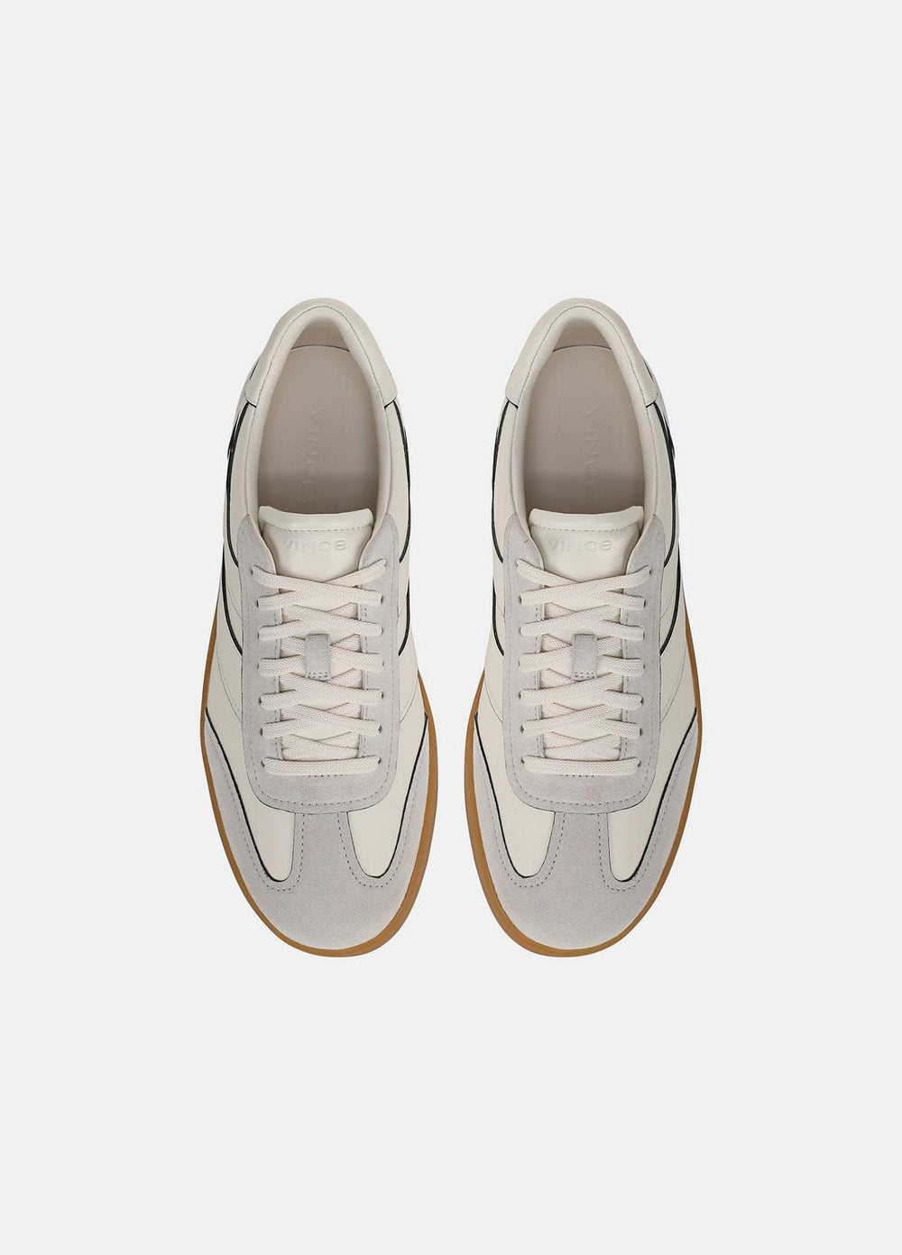 Oasis Contrast-Edge Leather & Suede Sneaker in Sneakers | VINCE Men