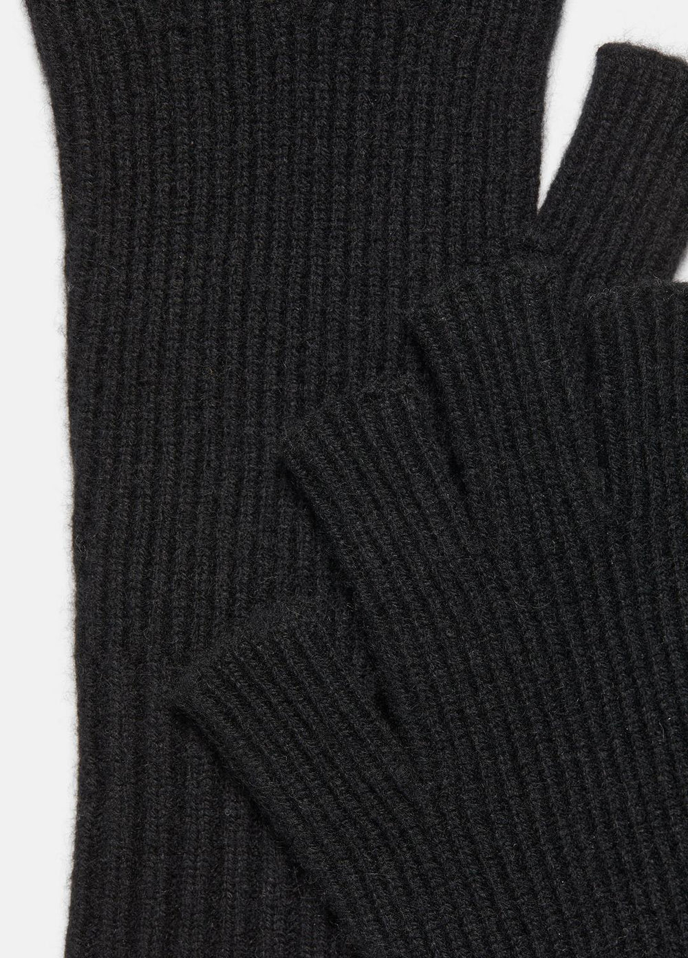 Wool-Cashmere Rib-Knit Fingerless Glove in Gloves | VINCE Men