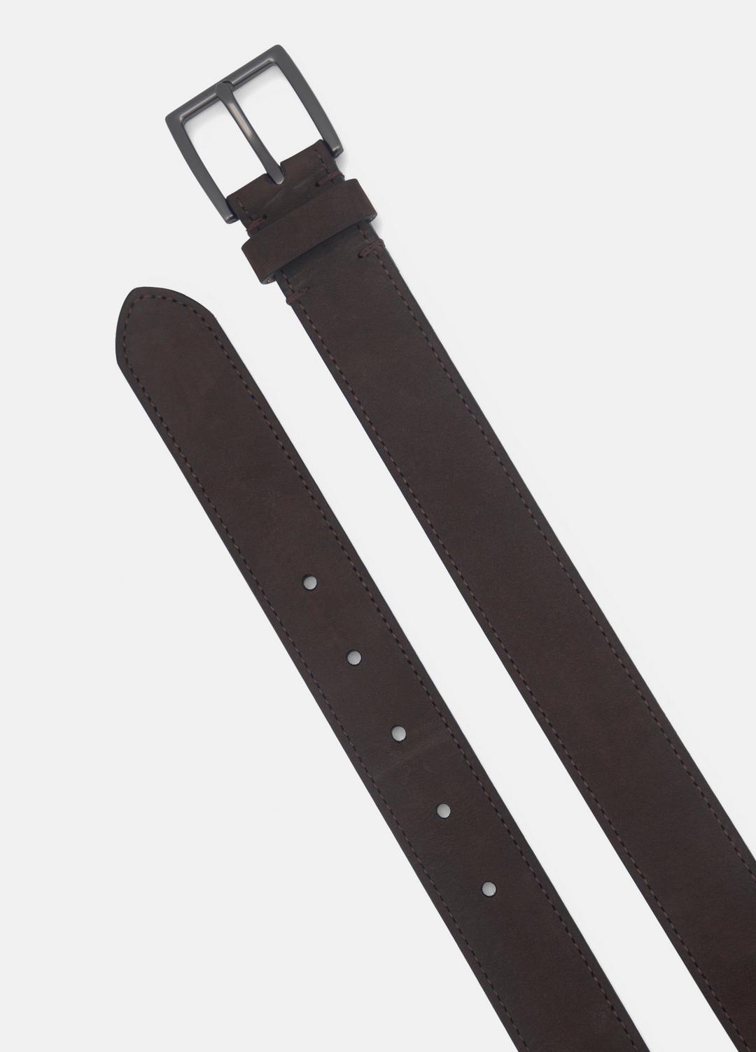 Men's 32mm Nubuck Leather Belt in Belts | VINCE Men