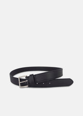 Men's 35mm Stitched Leather Belt in Belts | VINCE Men