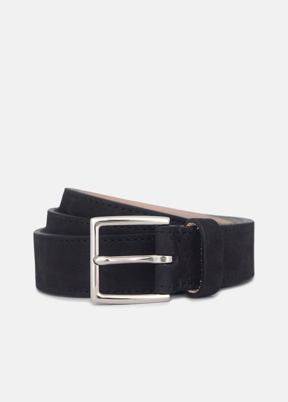 Men's 32mm Nubuck Leather Belt in Belts | VINCE Men