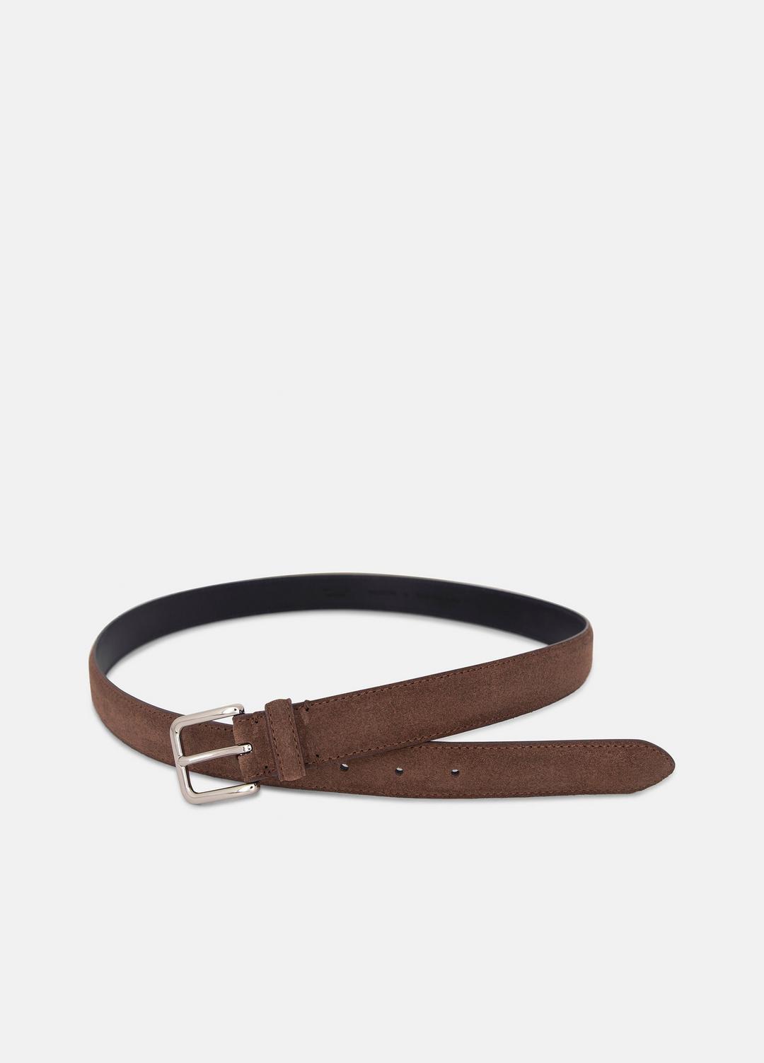 Men's 30mm Stitched Suede Belt in Belts | VINCE Men