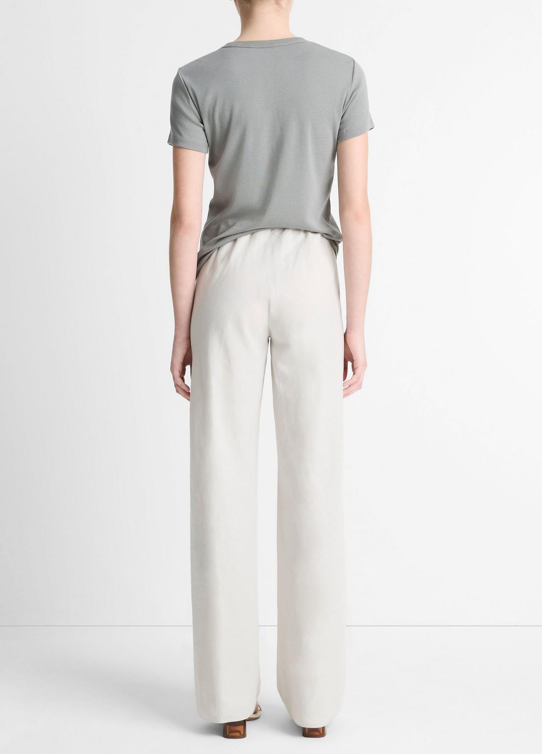 Cotton-Blend High-Waist Bias Pant in Pants & Shorts | VINCE Sale