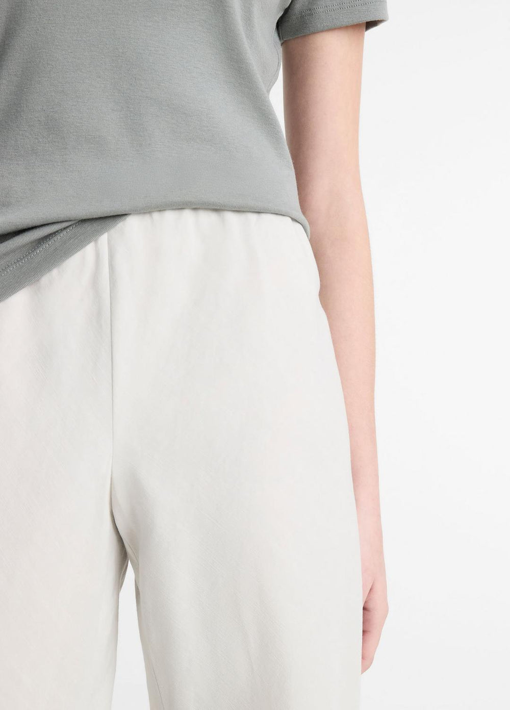 Cotton-Blend High-Waist Bias Pant in Pants & Shorts | VINCE Sale