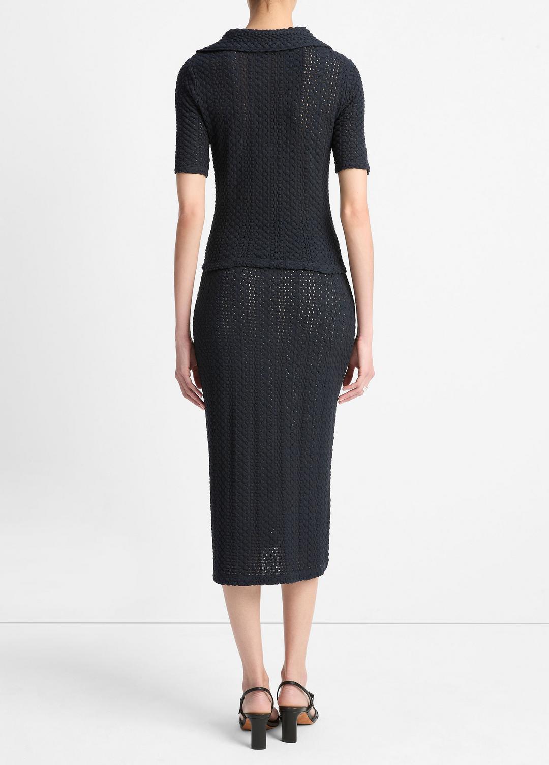 Textural Cotton Midi Skirt in Dresses & Skirts | VINCE Sale