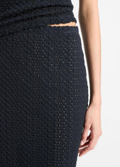 Textural Cotton Midi Skirt in Dresses & Skirts | VINCE Sale