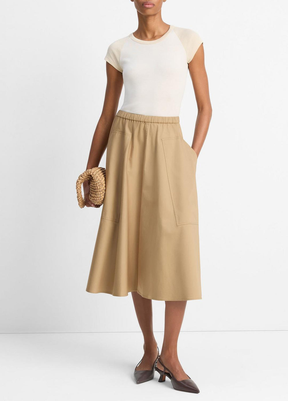 Cotton Full Skirt in Dresses & Skirts | VINCE Sale