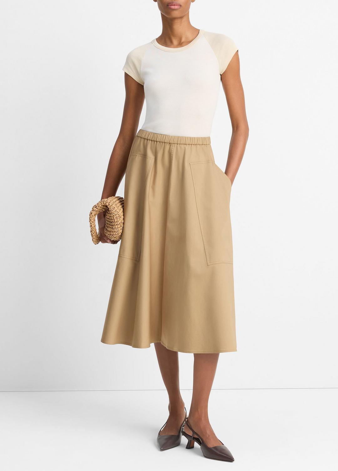 Cotton Full Skirt in Dresses & Skirts | VINCE Sale