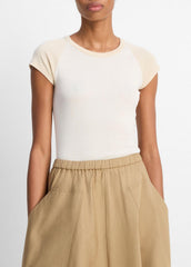 Colorblock Pima Cotton Raglan T-Shirt in Shirts & Tees | VINCE Sale