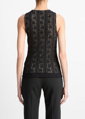 Smocked Lace Shell in Shirts & Tees | VINCE Sale