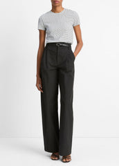 Checked Smocked T-Shirt in Shirts & Tees | VINCE Sale