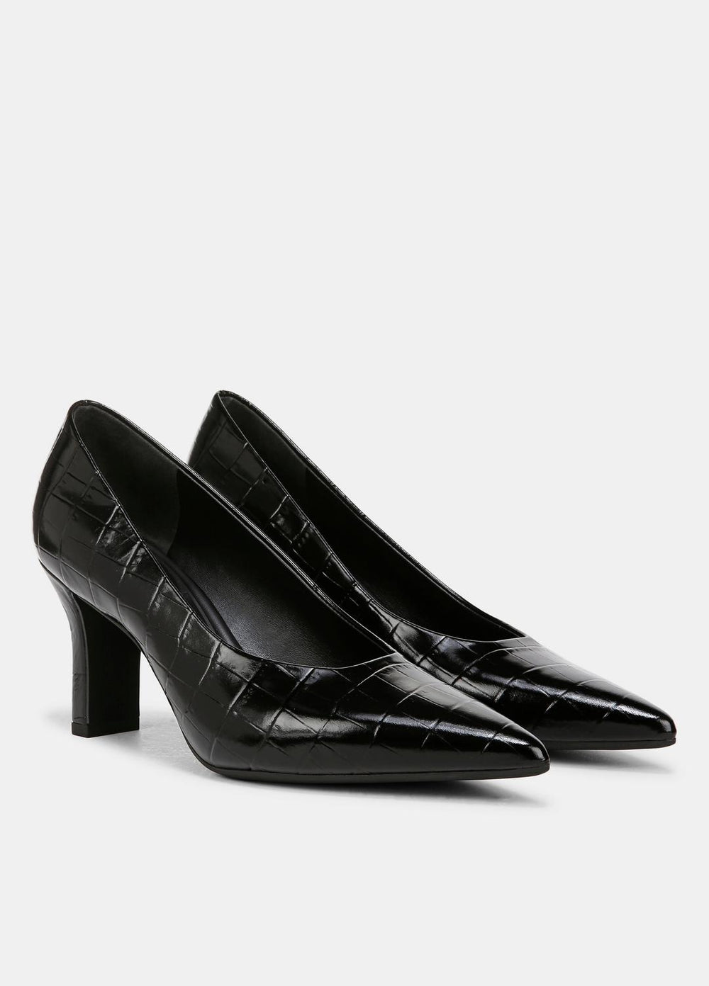 Diane Croc-Embossed Leather Pump in Shoes | VINCE Sale