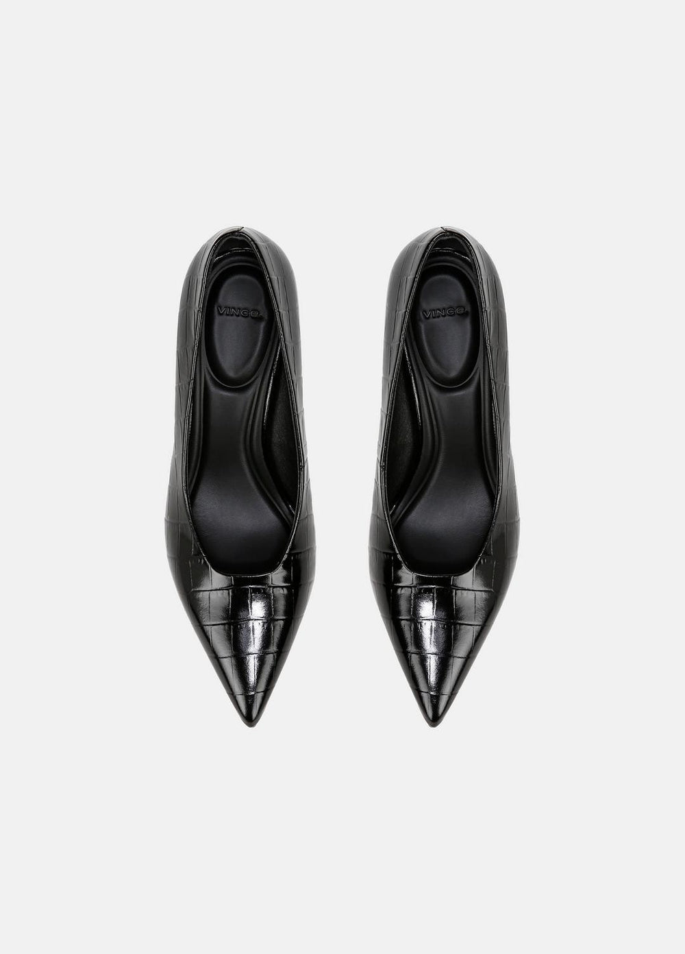 Diane Croc-Embossed Leather Pump in Shoes | VINCE Sale