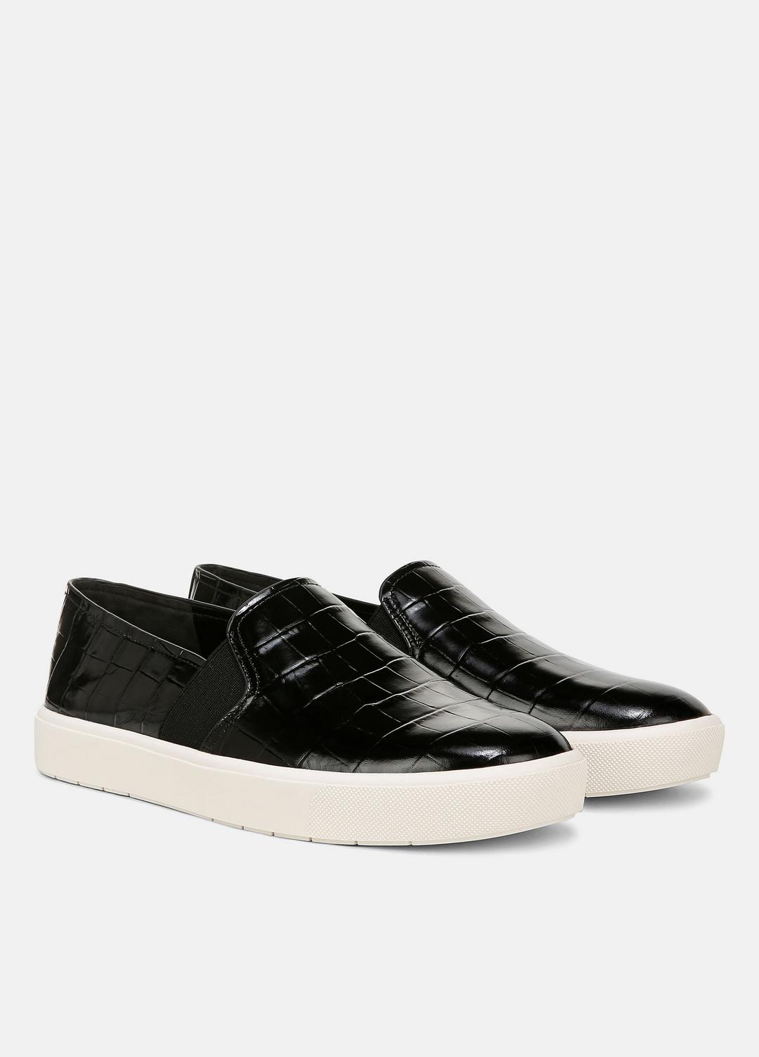 Blair Croc-Embossed Leather Sneaker in Shoes | VINCE Sale