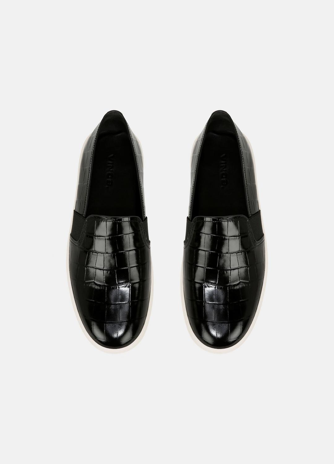 Blair Croc-Embossed Leather Sneaker in Shoes | VINCE Sale