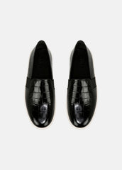 Blair Croc-Embossed Leather Sneaker in Shoes | VINCE Sale
