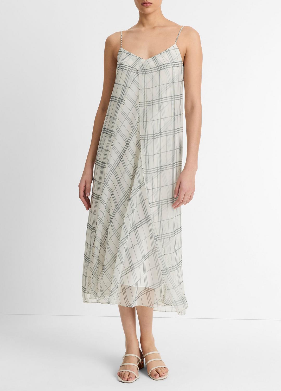 Fenced Plaid Layered Dress in Dresses & Skirts | VINCE Sale