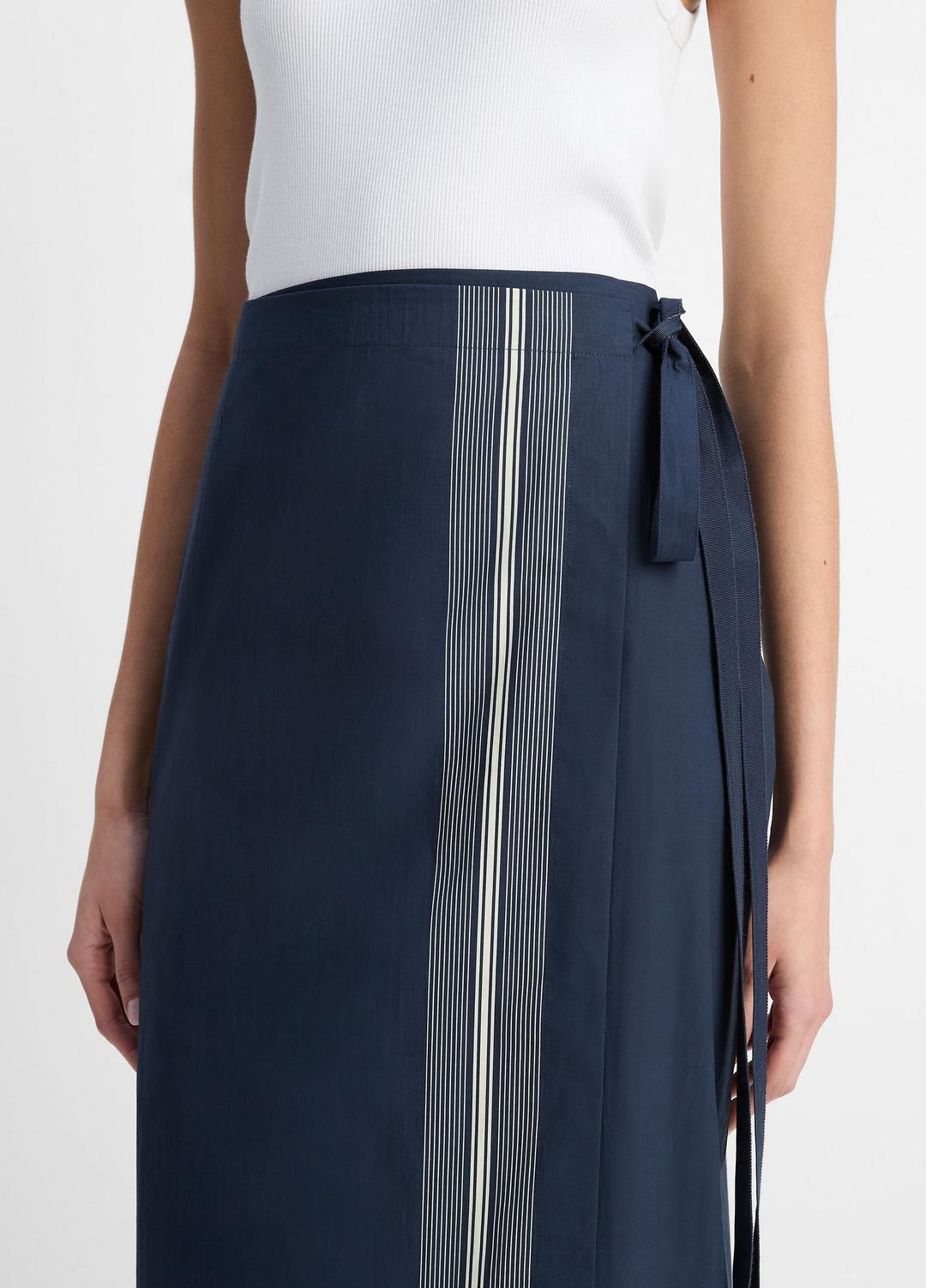 Handkerchief-Stripe Straight Wrap Skirt in Dresses & Skirts | VINCE Sale