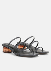 Palm Springs Leather Heeled Sandal in Shoes | VINCE Sale