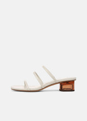 Palm Springs Leather Heeled Sandal in Shoes | VINCE Sale