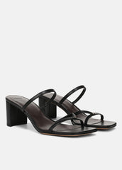Ona Leather Heeled Sandal in Shoes | VINCE Sale