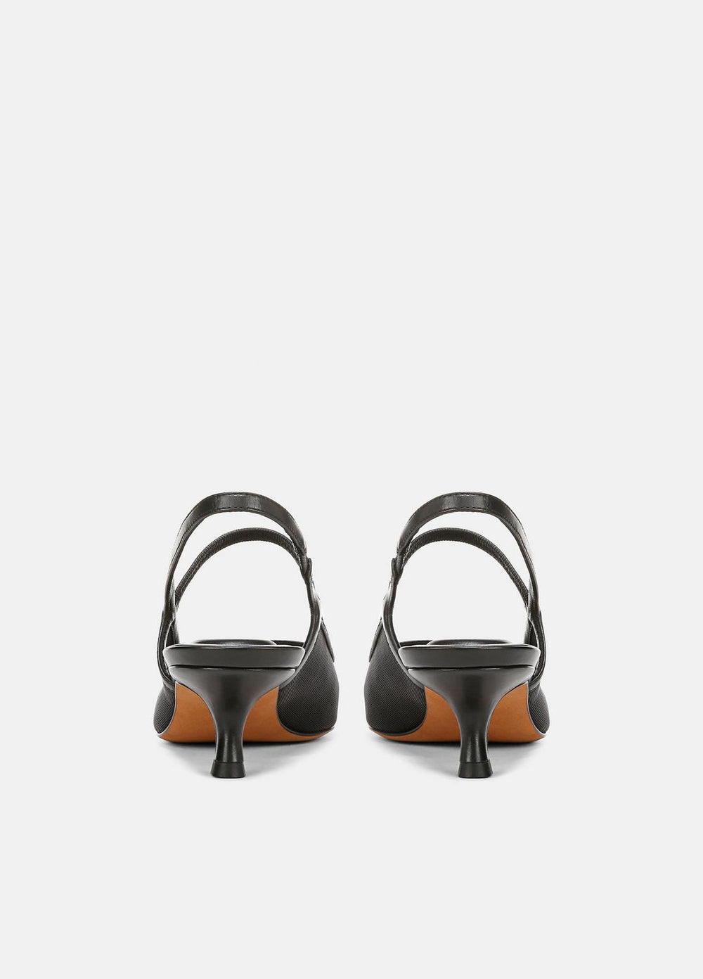 Venice Leather and Mesh Slingback Kitten Heel in Shoes | VINCE Sale