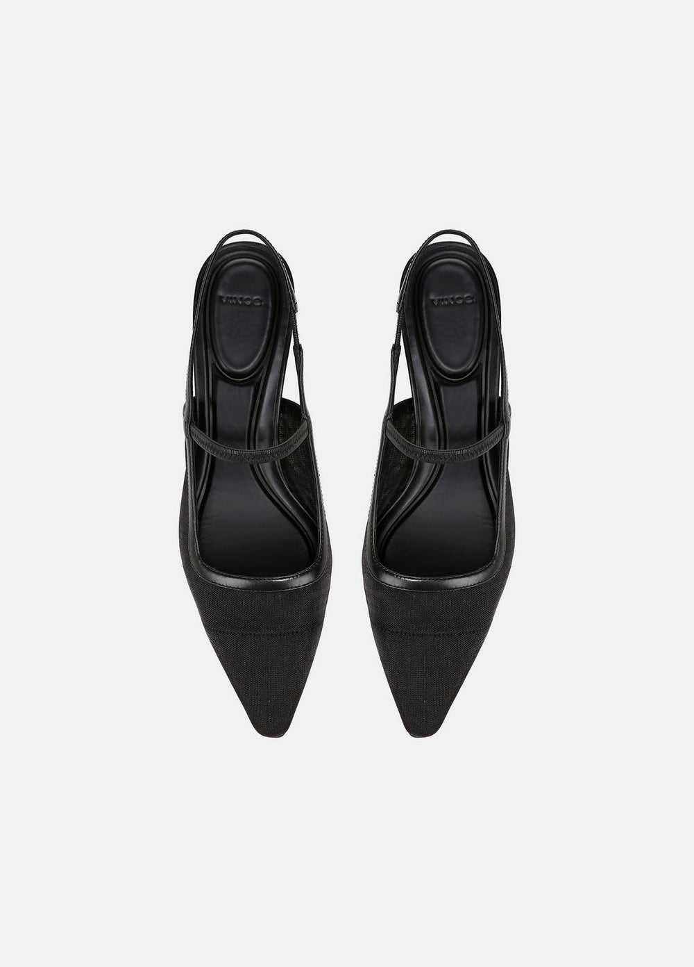 Venice Leather and Mesh Slingback Kitten Heel in Shoes | VINCE Sale