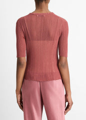 Italian Cotton-Blend Double-Layer Top in Sweaters | VINCE Sale