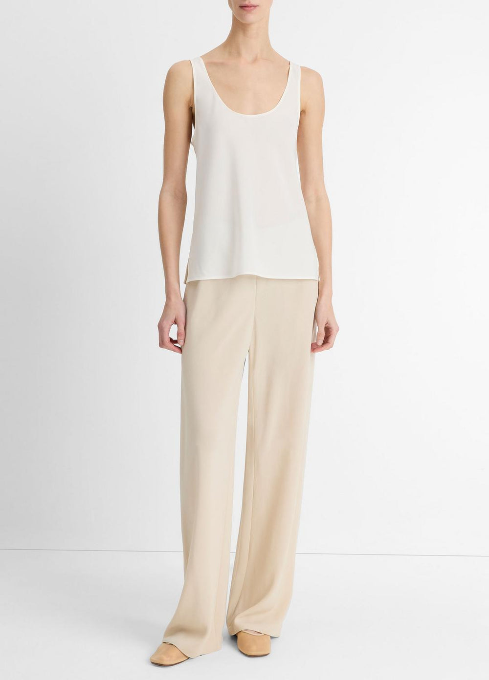 Classic Stretch-Silk Bias Tank in Shirts & Tees | VINCE Sale